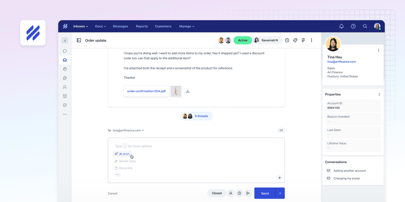 The HelpScout chat widget being used with GitBook