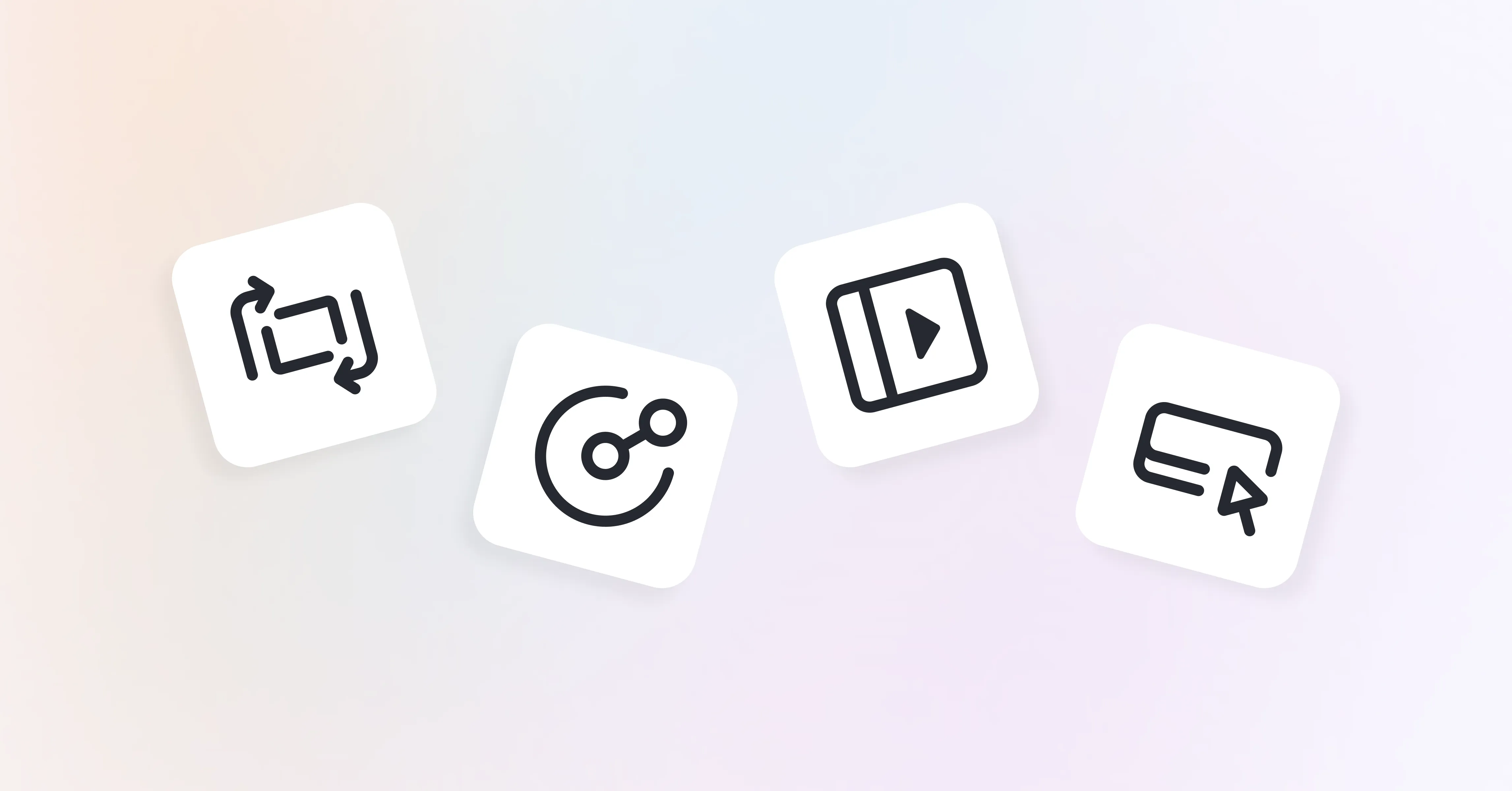 Four icons representing reusable content, OpenAPI reference docs, the sidebar and expandable blocks