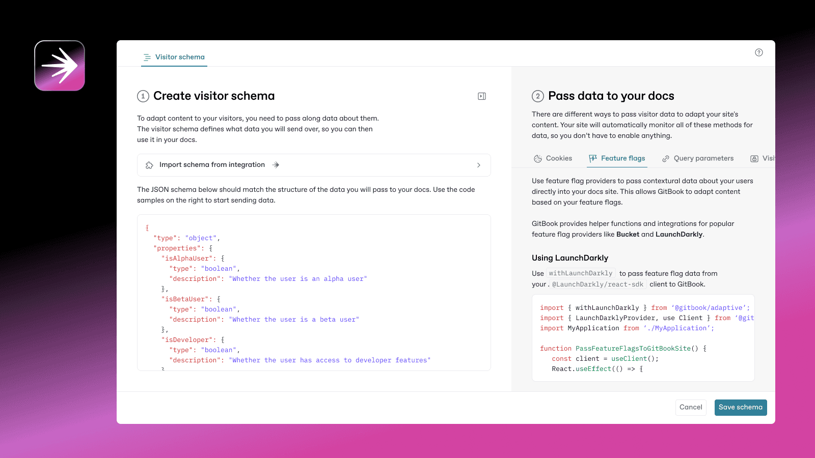 GitHub Copilot dialog with a question about how the GitBook API can be used in Node.js