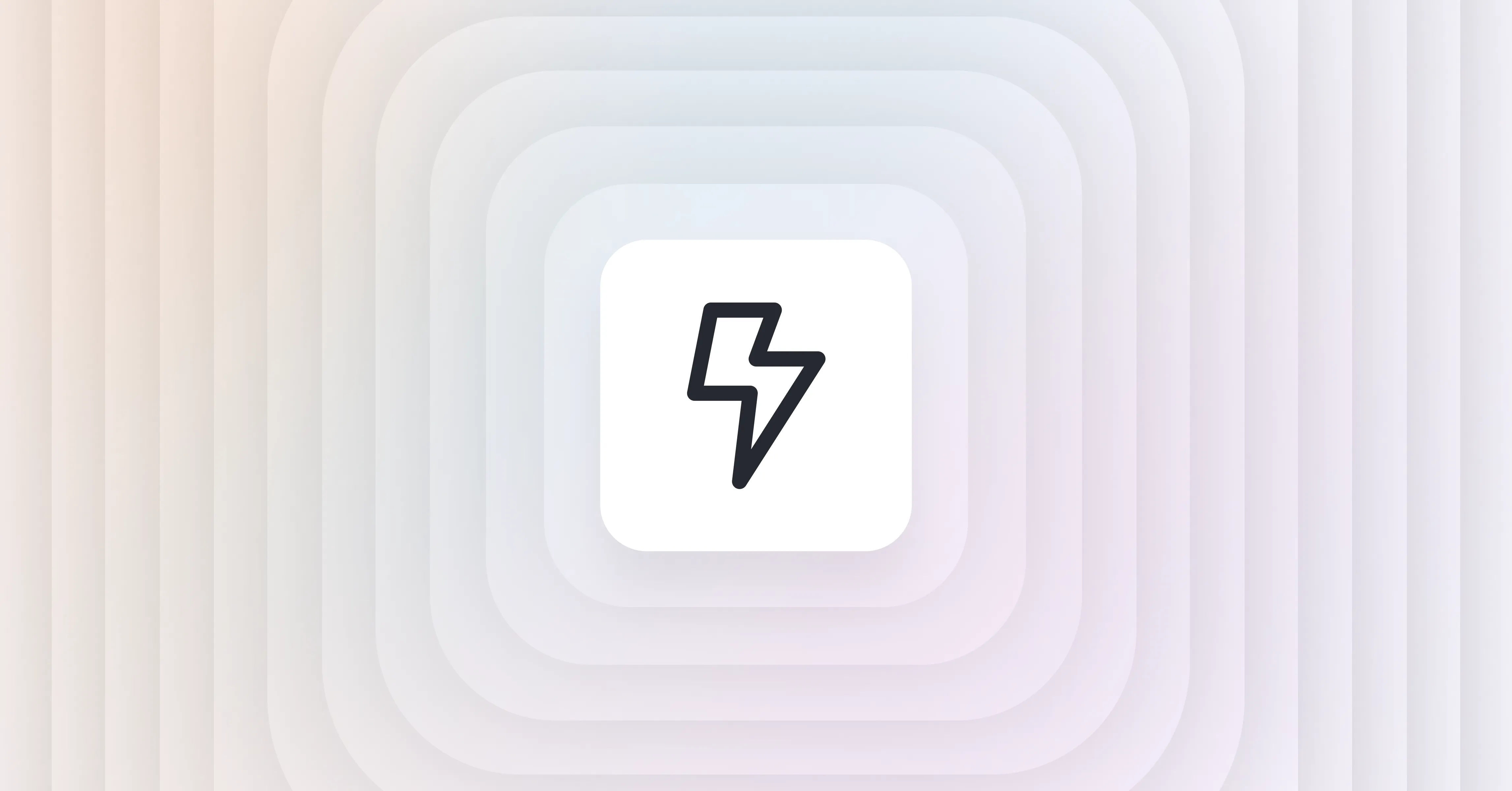 A lightning bolt icon on a pale background