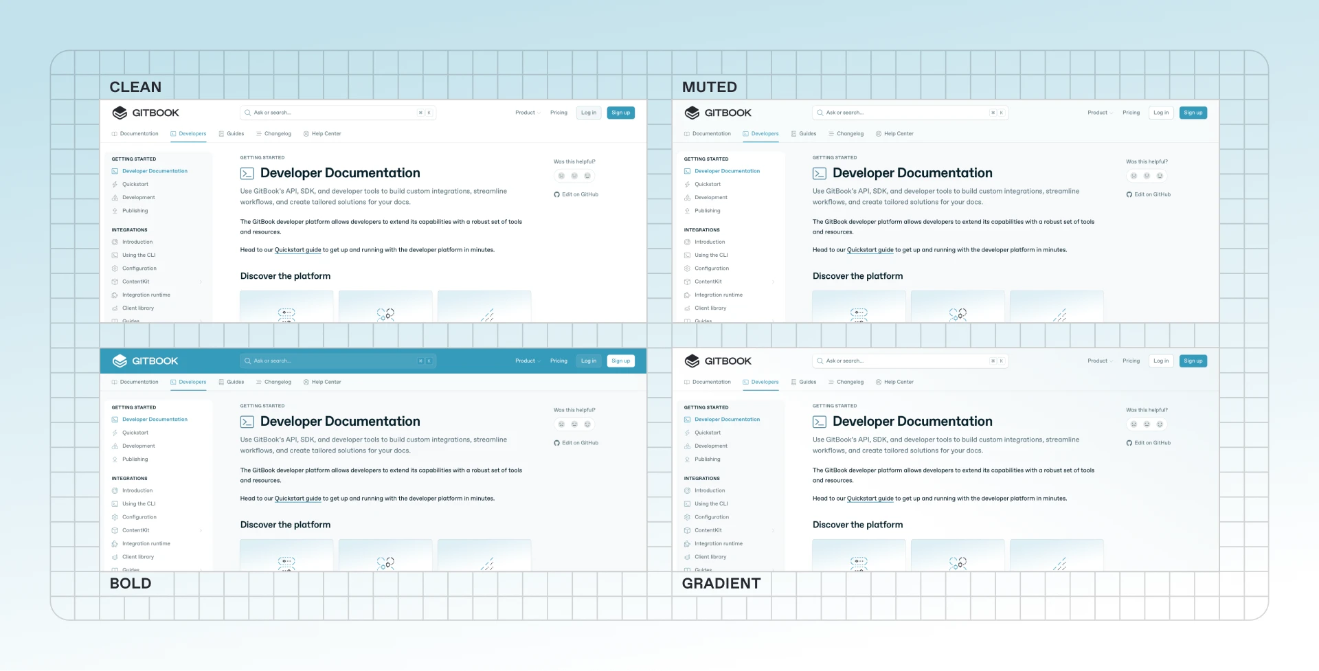 Four new themes