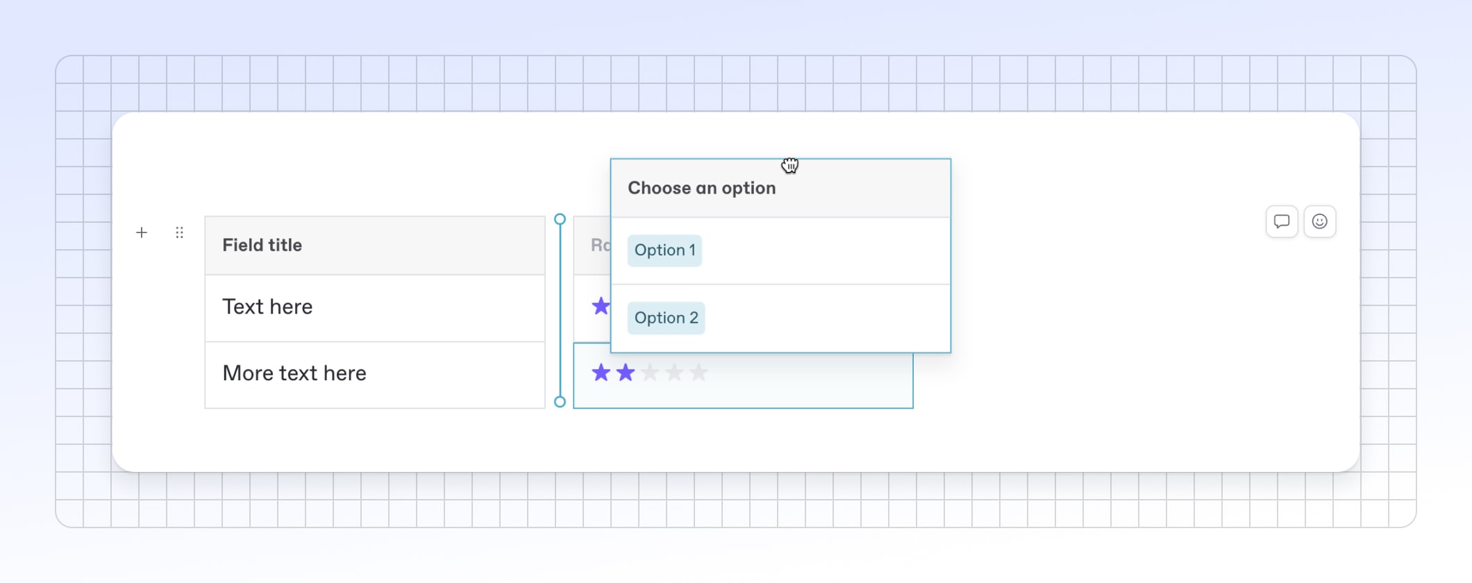 A screenshot showing the improved experience when moving columns in tables